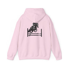 Load image into Gallery viewer, Lily Rhodes Equestrian Show Jumping Hoodie — Horse Jump Graphic Sweatshirt