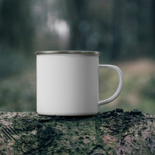 Load image into Gallery viewer, Enamel Mug - Retro Mountain Camping Logo
