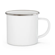 Load image into Gallery viewer, Enamel Mug - Retro Mountain Camping Logo