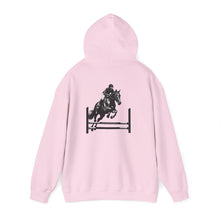 Load image into Gallery viewer, Lily Rhodes Equestrian Show Jumping Hoodie — Horse Jump Graphic Sweatshirt