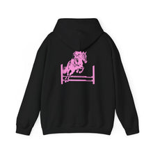 Load image into Gallery viewer, Lily Rhodes Equestrian Jump Hoodie — Pink Show Jumper Sweatshirt
