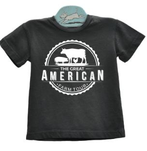 Great American Farm Tour Kid's Organic T-Shirt - Gunpowder