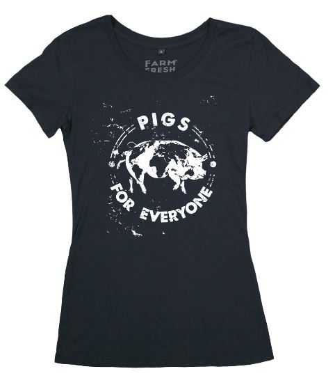 Pigs for Everyone Women's Organic T-Shirt - Gunpowder